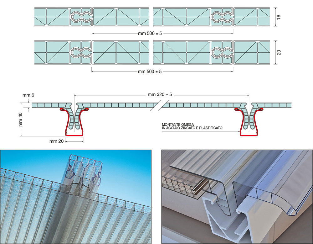 Lastre in Policarbonato Alveolare e Compatto